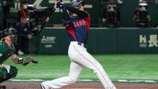大谷翔平、看板直撃の特大3ランに「しっかり振り抜けた」　WBC初アーチに球場熱狂