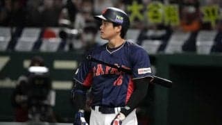 大谷翔平、絶好機で申告敬遠　第1打席で看板直撃3ラン、場内は大ブーイング