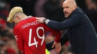 離脱のガルナチョにテン・ハグが言葉かけ　「今すべきは今季中の復帰に努めること」