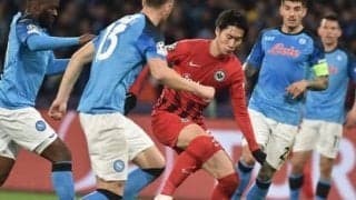 鎌田大地の移籍先にもオススメ 攻撃的サッカーのナポリがフランクフルトに完勝でCL８強へ