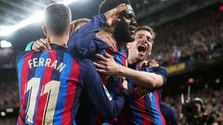 バルセロナが今季4度目のクラシコに逆転勝利で優勝決定づける12pt差に！　伏兵ケシエの劇的ラ・リーガ初弾が後半ATの決勝点に《ラ・リーガ》