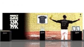 ロッテ、佐々木朗希の完全試合記念品を展示　試合球やユニホーム…4月のオリ3連戦で