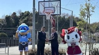 川崎ブレイブサンダースが『＆ONE ASSIST』で積み立てた費用でジュニア用ゴールを設置