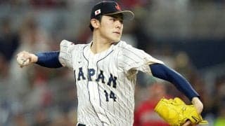 佐々木朗希、腹部に打球直撃のアクシデント　ベンチ騒然も…投球再開でピンチ切り抜ける