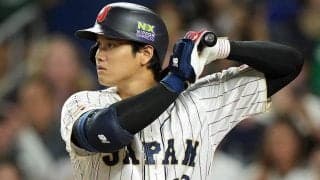 大谷翔平、右中間二塁打で雄叫び　逆転へ望みつなぐ気迫の打撃、塁上でチーム鼓舞