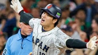 満面笑みの大谷翔平が「これは天使」　勝利確信の“飛翔”でファン「世界が平和になる」