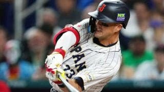 侍、村上の“復活弾”から逆転に成功！　同点ソロ→ヌートバーの内野ゴロで勝ち越し