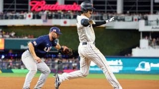 大谷翔平、快足内野安打で7戦連続安打　チャレンジも判定覆らず、世界一へ好結果