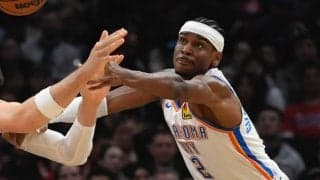 残り1分半1点差の接戦制したサンダー…アレクサンダーは球団史上3人目の快挙