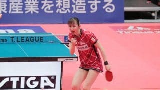 【Tリーグ】帰国直後にPO2勝の早田ひな「どんな時でも戦う」と覚悟　ファイナルへは「今日の試合はプラス」と前を向く