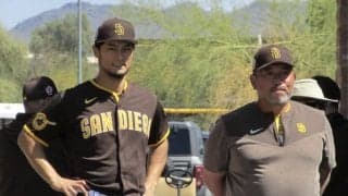【MLB】ダルビッシュ、パドレス帰還で再始動「元気です」　年下の侍戦士から「色々と勉強」