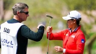 笹生優花が人生初のアルバトロス 記念ボールは「どこだろう？」