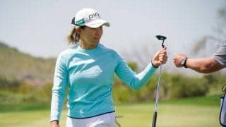 渋野日向子「明日があるっていい」 初日から10打違いの「64」で安全圏に