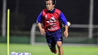 「久保スゲー！」久保建英がついに日本代表合流で魅せた「ダイレクト豪快シュート」で練習場に大きな歓声が！ 自ら「W杯の時とはもう別人」と語った“シン・タケフサ”