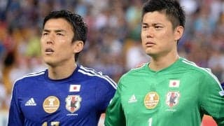 「素敵な3ショット」「素敵なひと時」川島永嗣、盟友・長谷部誠と笑顔の3ショット、真ん中には「隣の席は息子に取られる」