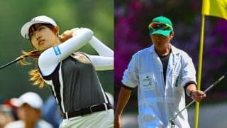 馬場咲希が「オーガスタ女子アマ」で進藤大典キャディと初タッグ