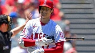 【MLB】どアップ大谷翔平が「かわいすぎ」　“バット蘇生”も…まさかの珍場面に「愛しかない」