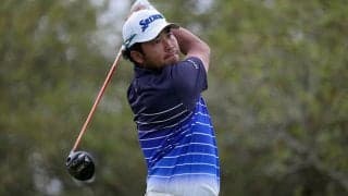 松山英樹は暫定27位 7ホールを残して日没順延