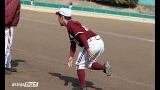 【連載】ソフトボール部新歓対談  第11回 ソフトボール部男子部練習取材