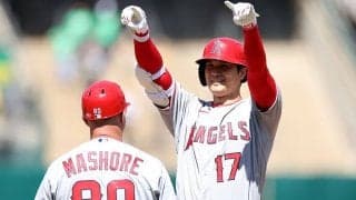 【MLB】大谷翔平、藤浪晋太郎から貫禄の適時打　今季初打点を含む2安打2打点、初勝利に貢献