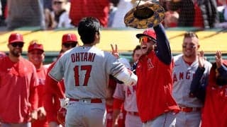 【MLB】「容赦なく相手に攻撃」と大谷翔平、マイク・トラウトのアベック弾にネビン監督ご満悦