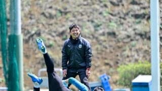 川崎の練習場に、サポーターの「かわいい」の声が響く！「何ですか、この幸せ空間は」とSNS上でも話題になった練習メニュー… 大島僚太と山村和也が練習合流した最初の公開日