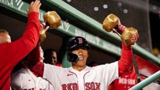 【MLB】吉田正尚、豪快1号も「試合に負け悲しい」　金色ダンベルは「誰が持ってきたのか…」