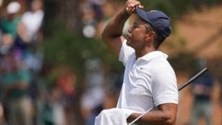 足は「痛い」 出遅れのウッズがオーガスタで27年ぶり予選落ち危機