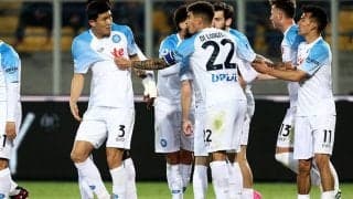 オウンゴールが決勝点、ナポリが不振レッチェに競り勝ってスクデットへさらに前進《セリエA》