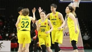 ENEOSがデンソーとの接戦を制し1勝を先取…渡嘉敷来夢は25得点12リバウンドと躍動／WリーグPO