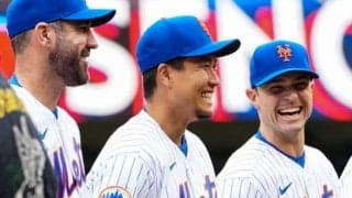 【MLB】念願叶えた千賀滉大の「笑顔最高かよ」　本拠地熱狂の“出迎え”にファン「泣きそう」