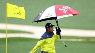 雨中のスーパーショット直後に中断 松山英樹は4パットダボからジワジワ挽回