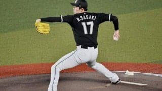 佐々木朗希、5回完全投球で2勝目権利　山本由伸との投手戦で最速163キロ奪三振ショー