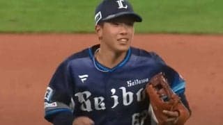 “源田2世”の19歳が強肩発動…　二塁ベース奥からのノーバン送球が「エグすぎる」