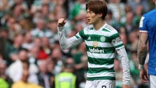 古橋亨梧がPK失敗も今季23点目＆前田大然は技ありヘッド！ 岩田智輝＆小林友希フル出場のセルティックが前半4ゴールで12連勝《スコティッシュ・プレミアシップ》