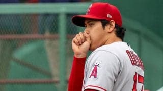 【MLB】眉をひそめる大谷翔平は「むちゃくちゃ寒そう」　豪雨で“びしょ濡れ”降板…心配殺到