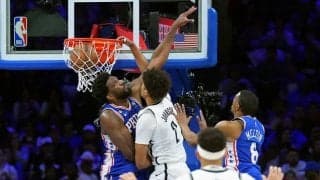 後半停滞のネッツがシクサーズに2連敗、渡邊雄太は出番なし…ホームに戻って第3戦へ