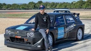 セバスチャン・ローブがランチア・デルタEvo-eで世界ラリークロスに参戦