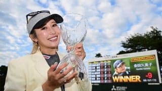 女子プロゴルファー金田久美子が始球式「全力投球で」　2年前にはドアラに“頭部死球”