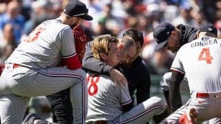 【MLB】前田健太、180キロ強烈ライナー直撃で降板　614日ぶり勝利ならず…左足首打撲、球団発表