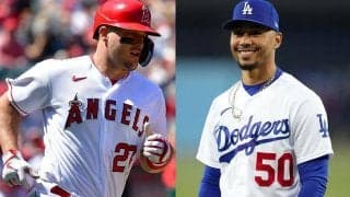 【MLB】“太眉”笑顔のトラウトが「全くの別人すぎる」　強烈デザインにファン「面影皆無」