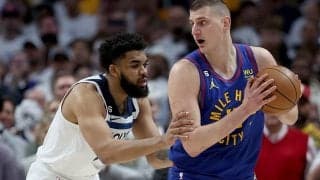 盤石の戦いぶりを披露したナゲッツがウルブズを撃破…1回戦突破に王手をかける