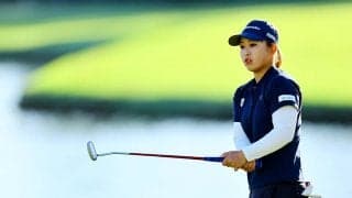 西郷真央は「78」で悔し涙 前日ノーボギーから一転