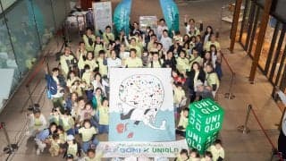 アースデー当⽇に参加者と、世界に1枚だけの海洋ごみを使ったアート作品を制作！「スポGOMI×UNIQLO×花井祐介」がユニクロ原宿店で開催