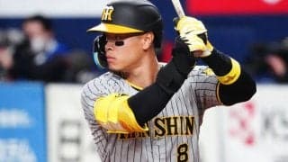 阪神・佐藤輝明がようやく今季1号　開幕から大不振…20試合目で甲子園沸かせた
