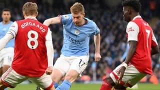 デ・ブライネ、逆転V現実味も「僕らはまだアーセナルの後ろ」