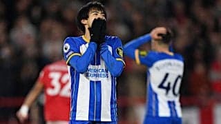 「これは決めたかった」三笘薫、絶好機での痛恨決定機逸にファン嘆き「絶対入ったと思った」「ギリギリだった。。。」