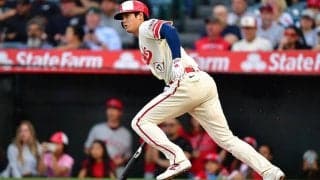 【MLB】大谷翔平、藤浪晋太郎から鮮やか左前打　同学年対決で159キロ撃ち、2試合ぶり安打