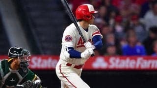 【MLB】大谷翔平、先制の適時二塁打　4勝目へ自ら援護、“爆足”内野安打で今季8度目マルチ