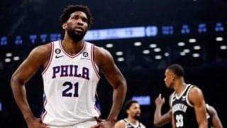 右ヒザの捻挫で離脱中のエンビード…イースト準決勝に間に合うかは依然として不透明